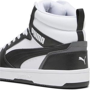 PUMA Unisex Rebound V6 Sneaker, Puma White PUMA Black Shadow Gray PUMA Wit, 38 EU