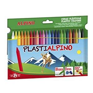 Alpino PA000024 waxstiften, verpakking, 24 stuks