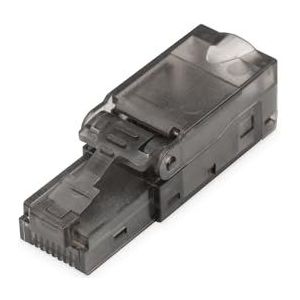 DIGITUS Cat 6A veldconnector onafgeschermd - RJ45 connector zonder gereedschap - 10GBase-T 500 MHz - AWG 27/7 tot 22/1