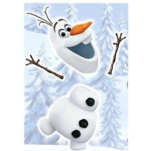 Komar - Disney - Deco-sticker FROZEN OLAF - 50 x 70 cm - Muurtattoo, Muurstickers, muurfoto, ijskoningin, sneeuwman, Elsa - 14045h