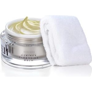 Emma Hardie 100 ml Moringa-reinigingsbalsem met reinigingsdoekenset, geen rinse-formule, voor het verwijderen van gezichts- en oogmake-up, hydraterend, natuurlijke ingrediënten, dierproefvrij