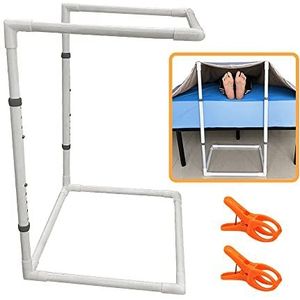 Dekenlifters voor de voet van het bed, voeten, wiegverhoging, heffer, deken, lifter, houder, ziekenhuis, bedrailhulp, teenverzorging, beenverzorging, enkelchirurgie, herstel, verstelbare hoogte (66-86