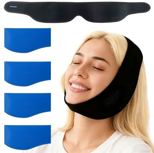 SURFOU Verstandskies Koelkompres, 4 stuks (zwart)