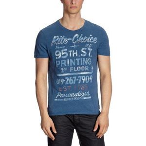 Tommy Jeans T-shirt met 1/2 mouwen voor heren, blauw (Ensign Blue-eur), XXL