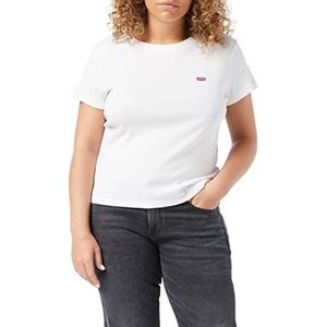Levi's dames Plus Size SS Baby Tee, White +, 1XL