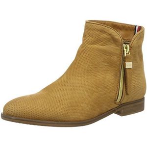 Tommy Hilfiger Dames L1285evin 22n laarzen met korte schacht, Beige Cognac 606, 38 EU