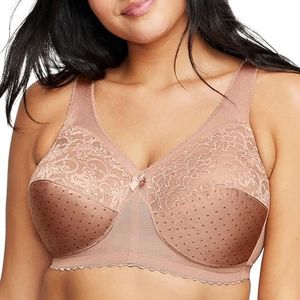 Glamorise MagicLift BH Klassieke ondersteuning #1000 Full Coverage Bra, mokka, 130B dames, Mokka, 115B