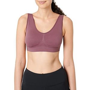 ONLY Onpmira Seam Bra-Noos Sportbeha voor dames, paars (eggplant), S