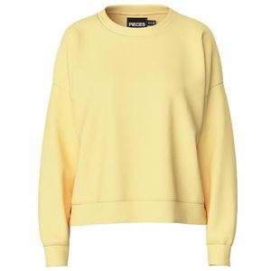 PIECES Pcchilli Ls Sweat Noos Sweatshirt voor dames, geel (pale banana), XL
