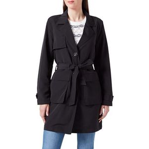 ONLY Dames ONLCAROLINE CC OTW trenchcoat, zwart, S, zwart, S