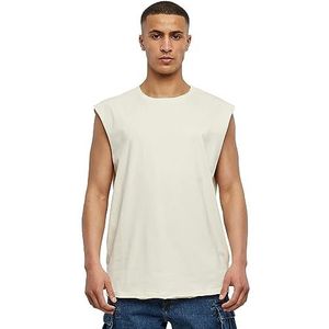 Urban Classics Heren Open Edge mouwloos T-shirt, verkrijgbaar in vele verschillende kleuren, maten S tot 5XL, witzand., XL