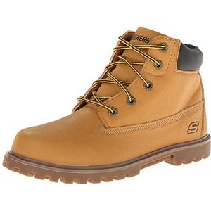 Skechers Jongen Mecca Bunkhouse Combat Boots Kind, Tarwe, 28 EU