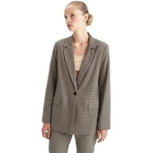 DeFacto dames vrijetijdskleding blazer, antraciet, 40