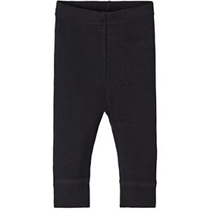 NAME IT Baby-jongens Nbmwang Wool Rib Longjohn XXIII leggings, zwart, 50 cm