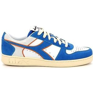 Diadora Magic Basket Low Suède, sneakers, uniseks, volwassenen, koningsblauw/wit, 39 EU, Royal White, 39 EU