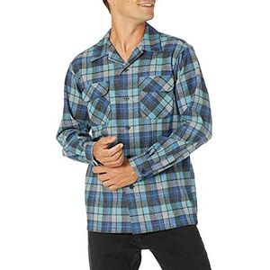 Pendleton Heren Board Classic Fit Lange Mouw Wollen Shirt Knop, Blauw/Groen Originele Surf Plaid-30789, XL, Blauw/Groen Originele Surf Plaid-30789, XL