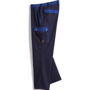 BP 1815 720 heren werkbroek gemaakt van versterkt katoen donkerblauw/koningsblauw, maat 55