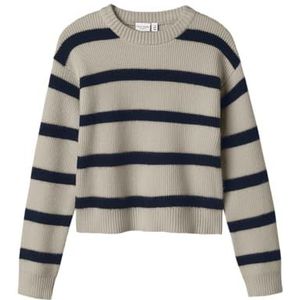 Gebreide Trui - Verlaagde Schoudernaden - Ronde Hals - Lange Mouwen - Regular Fit