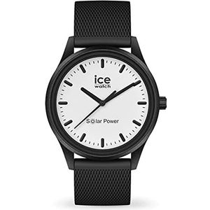 Ice-Watch - ICE solar power Moon Mesh - Gemengd zwart horloge met siliconen band - 018391 (Medium)