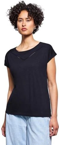 Shirttops - Deep Blue - Regular Fit - Ronde Hals - Korte Mouwen