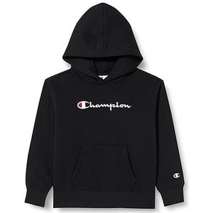 Champion Legacy Legacy American Classics G - Ultralight Powerblend fleece hoodie, zwart, 9-10 jaar meisje FW23, Nero