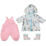 Baby Annabell 706718 Deluxe Rain Set-To Fit 43cm Dolls-Outfit Rainy Days, Includes Raincoat, Trousers and Pair of Wellingtons-Suitable for Children Aged 3+ years-706718