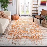 SAFAVIEH Madison Collection MAD603P Oosterse sneeuwvlok-medaillon, 91 x 152 cm, oranje/ivoor