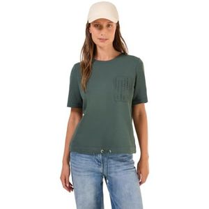 CECIL - Sweatshirt - Lichtgrijs - Katoenmix - Met Trekkoord