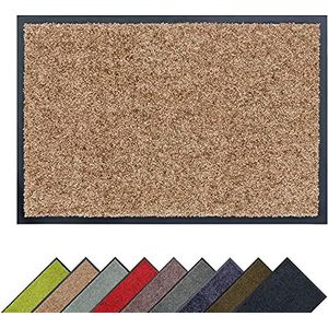 ASTRA Hoogwaardige vuilvangmat – wasbare voetveger – robuust – duurzame deurmat – voor binnen – zand – 60 x 180 cm