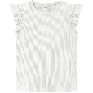 Regular Fit Top - Streepmotief - Ribgebreid - Ronde Hals - Korte Mouwen