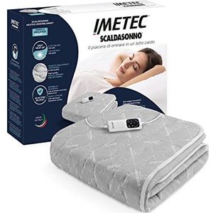Imetec, Adapto, bedwarmer voor eenpersoonsbed, 150 x 80 cm, snelle opwarming, constante en personaliseerbare temperatuur, anti-allergeen doorgestikt weefsel, besturing met 6 temperaturen, Made in Italy