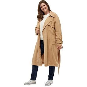 Peppercorn Delilah Trenchcoat Curve | Beige Damesjassen | Lente Damesjas | Maat 22