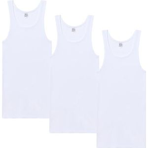 Abanderado Tanktop van geribbeld katoen Ocean 3 stuks, Wit, M