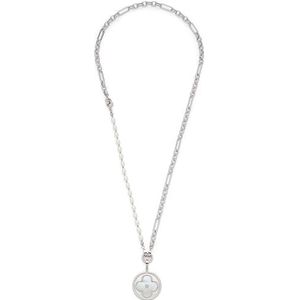 Leonardo Jewels Sieradenset Clip&Mix Sunny, 3-delige set bestaat uit halsketting 50 cm, armband 18,5 cm, hanger, roestvrij staal, imitatieparels, parelmoer, glaskristal 023548, Een Maat, Roestvrij
