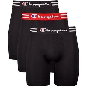 Champion Boxerslips voor heren, Zwart (lange been), XXL