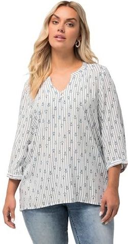 Ulla Popken - Tuniek - Navy / Wit