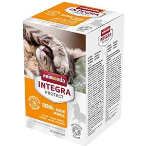 animonda Natvoer voor katten, Integra Protect Adult Renal kattenvoer, niervoer kat bij nierinsufficiëntie, natvoer voor katten, mixpack, 6 x 100 g