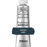 Winsor & Newton 2337465 Professionele acrylverf, hoge dekking, kunstenaarskwaliteit, lichtecht - 200ml Tube, Payne's Gray