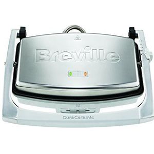 Breville VST071X-01 Sandwichmaker, Panini-Pers, Keramiek, Helder
