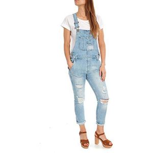 Pepe Jeans Dames Slate Tuinbroek, Denim, XS