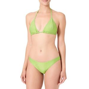 Bikini set Lurex pailletten, Lime groen, 34