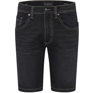 bugatti Jeansshorts voor heren, elegante korte broek voor de zomer, 275-donkergrijs, 48