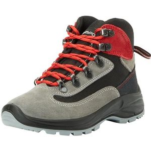 GARSPORT Dublin Tex Wandelschoen voor kinderen en jongeren, uniseks, Grijs Rood, 28 EU