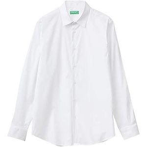 United Colors of Benetton Shirt 5R7Y5QMM8, optisch wit 101, XL heren, optisch wit 101, XL
