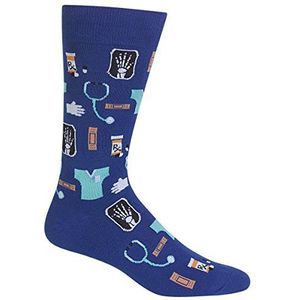 Hot Sox Casual sok voor heren, Medisch (Donkerblauw), 40-46 EU