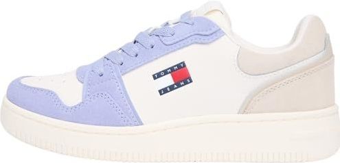 Tommy Jeans Sneakers laag 'RETRO BASKET'  beige / lichtbeige / lavendel