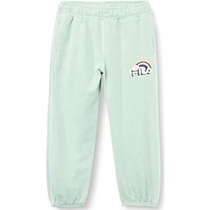 FILA Uniseks Crinitz oversized sweat-vrijetijdsbroek voor kinderen, Silt Green Melange, 122/128 cm