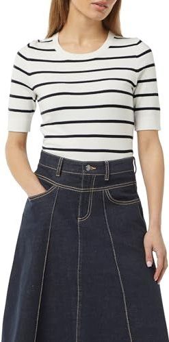 comma - Strickpullover - Gestreepte Trui - 3/4 Mouwen