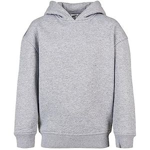 Urban Classics Meisjes hoodie Girls Hoody, Basic sweatshirt met capuchon verkrijgbaar in 6 kleuren, maten 110/116-158/164, grijs, 122/128 cm