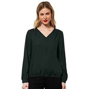 Street One Dames A343603 blouse shirt, deep Clary Mint, 40, Deep Clary Mint, 40
